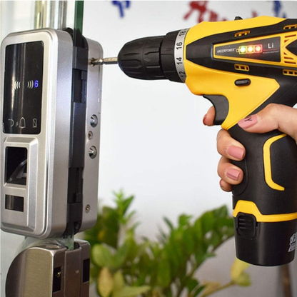 Taladro Amarillo Inalámbrico con Batería Recargable